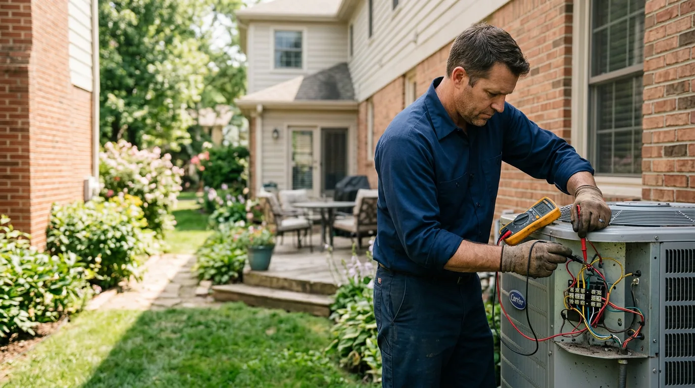 HVAC technician working near Eleanor, WV